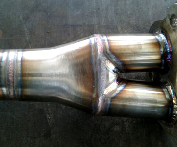 Stainless steel gyro exhaust | Burger Construction